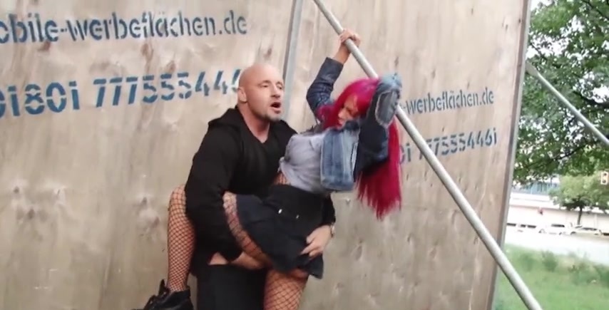 German porn public